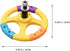 Alipis 1 Pc Children's Steering Wheel Car Seat Toys Toy Steering Wheel for Car Steering Wheel for Bumper Car Kids Car Toys para Toy Cars Toy Car Steering Wheel Baby Small Plastic Appendix