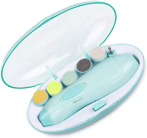 Baby Nail Trimmer, Safe Electric Nail Clippers Kit with Light for Newborn