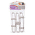 Dreambaby Sliding Cabinet Locks - Child Proof Latches, 6 Pack, White, Model L715