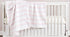 100% 36x36 3-Pack Linteum Textile Supply Hospital Receiving Blankets for Newborns Cotton, in, White W/Light Blue