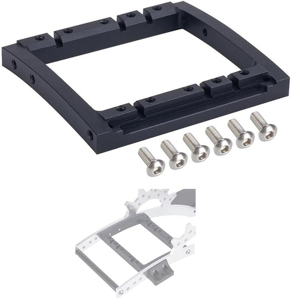 SCX10 II Servo Mount Bracket for 1/10 RC Rigs, Dual Servo Mounts for Capra SCX10 II Axle Comp TGH