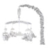The Peanutshell Crib Mobile for Girls or Boys - Soft Grey Musical