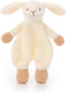 Apricot Lamb Stuffed Animals Security Blanket, White Bunny Rabbit Character, Luxury Snuggler Plush, 10 Inches