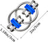 DBlosp 3 Pack Fidget Toy Flippy Chain Stress Anxiety Relief Chain ADHD and ADD, Anxiety Relief Bike Chain Toys