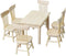 Toddmomy Doll Furniture Set, Miniature Table Chair for 1/12 Scale Dollhouse Kitchen Decoration