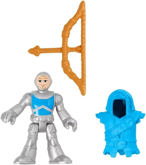 Imaginext Replacement Parts for Fisher-Price Honorable Archer Playset - Silver and Blue Figure with Helmet