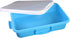 Xinsheinelry Set Box,Stackable Sand Tray with Lid Stickers Portable Sensory Bin for Kids Art Storage Blue Green