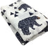 47" 47" Cute Organic Cotton Muslin Swaddle Blankets Premium Receiving Blanket for Boys & Girls x Baby Bear Blanket