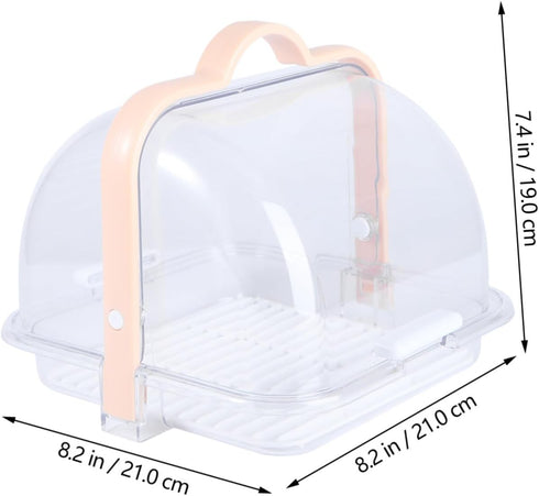 Portable Milk Bottle Draining Rack Multi-Functional Storage Box for Bottles Bread and Chopsticks Lightweight Sealed