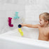 Boon Pipes Toddler Bath Toys - Multicolored Building Toys with Suction Cups, 5 Count for Kids Ages 12 Months and Up