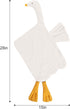 Baby Toys Lovey Blanket, Soft Goose Blankets for Newborn Essentials, Sensory Security Blanket for Boys and Girls (Cream)