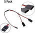 5Pack ShareGoo 30CM 1 Male JR Plug to 2 Female JR Plug Y Cables for RC Car Trucks Airplanes