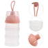 LIFKOME 2pcs Milk Powder Dispenser Travel Friendly Formula Container with Three Layers for Accurate Feeding Capacity