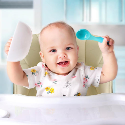 Surakey Baby High Chair Cover - PU Leather High Chair Seat Cushion for Baby Waterproof Dining Chair Padding High Chair