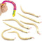 Natural Unfinished Wooden Wiggly Snakes - 12” Flexible Timber Snake for Arts and Crafts - 8 Pcs