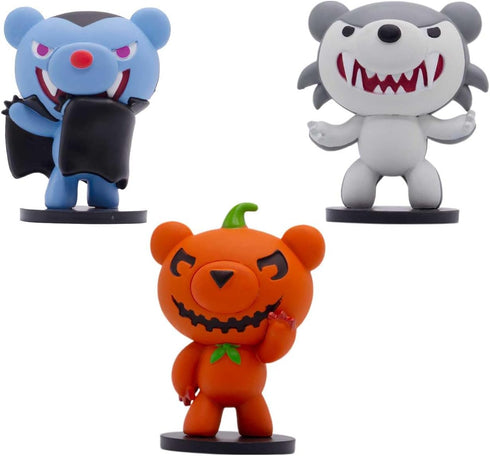 1 Just Toys LLC Deddy Bears Mini Figures Series Collectible Horror-Themed Blind Figures Glow-in-The-Dark Howler & Rare