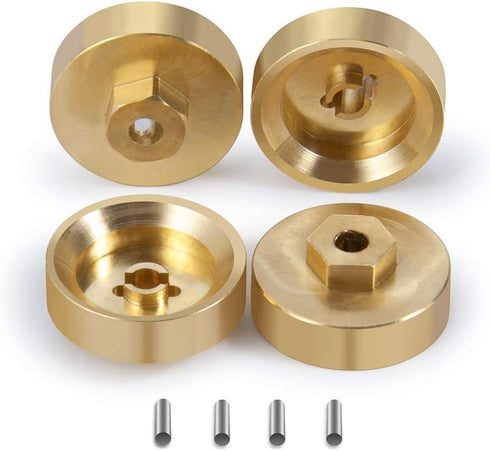 4pcs Brass SCX24 Wheel Hex Adaptor 5mm for AXI90081 AXI00001 AXI00002 1/24 RC Car Upgrades Parts