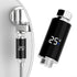 HanOaki LED Shower Thermometer Display for Baby Bathtub Copper ABS Black Silver