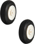 Fielect 1 Inch RC Model Airplane Super Light Sponge Tire Tail Wheel Tire and Wheel Sets for RC Car Airplane, PU Sponge