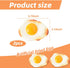 2pcs Fake Fried Egg Simulation Artificial Food Play Food Model Play House Kitchen Decoration