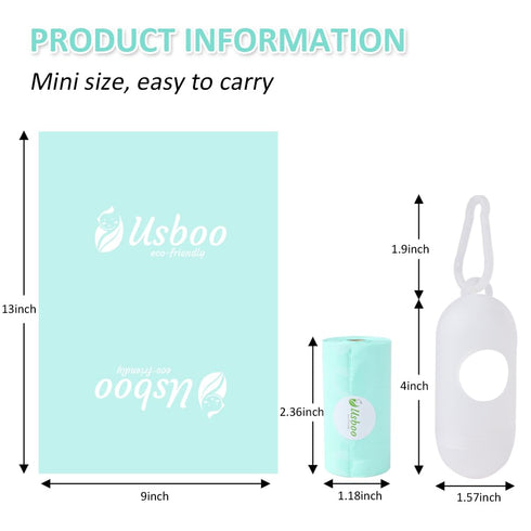 8 Rolls/120 Diaper Bags Disposable for Baby, Refill Bags Dirty Disposable Diaper Bags with Dispenser, Convenient