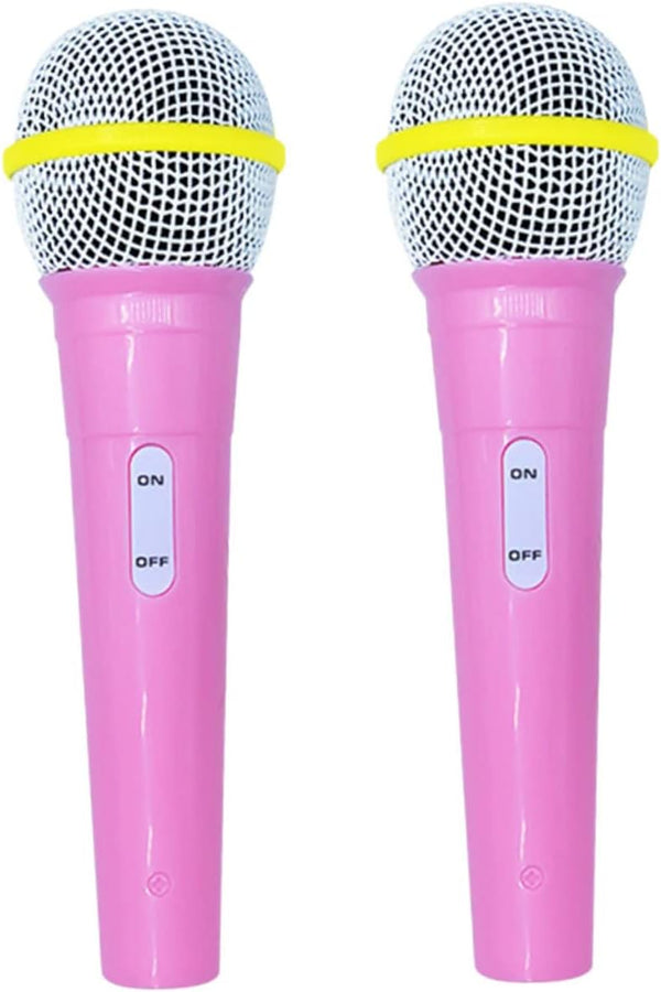 2pcs Microphone Model, Kid Cosplay Play Microphone, Simulation Microphone Party Favors Photo Prop Toy