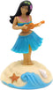 Solar Powered Dancing Figures Decoration - Hula Girl Shaking Head Ornaments for Car Dashboard Interior