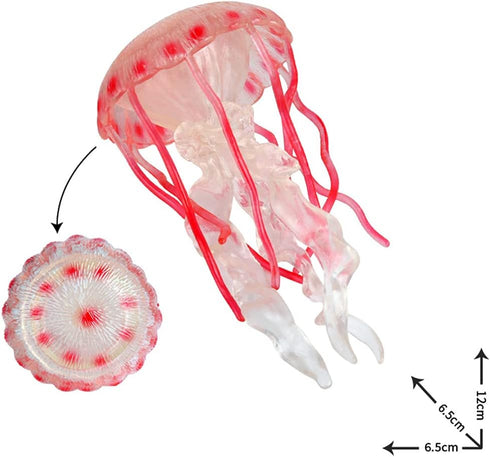 2 Pcs Realistic Ocean Jellyfish Model Toys, Simulated Sea Life Collection Playset
