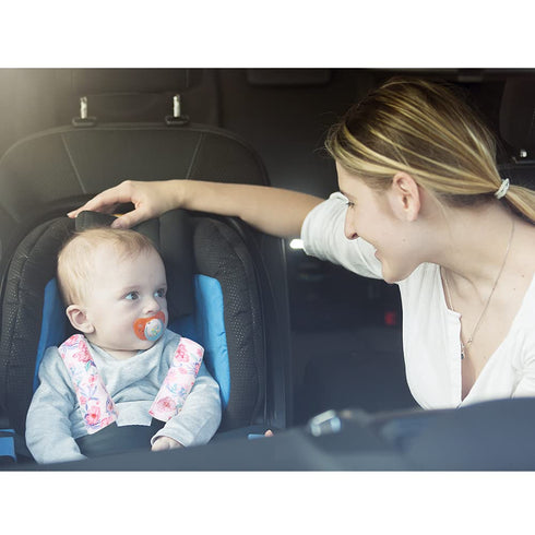 Baby Car Seat Belt Covers - Floral Stroller Seat Strap Covers for Girls Boys, Mink Seat Belt Protectors for Kids