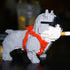 Myweyde Sets 998Pcs) Pitbull Building Blocks, Cool Gray Dog Micro Building Blocks, Mini Bricks Building Dog, Mini Dog
