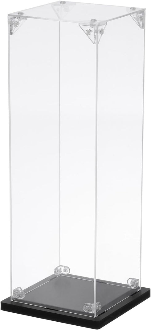 MECCANIXITY Acrylic Display Case - 4''x4''x12'' Clear Dustproof Display Box for Collectibles Action Figures