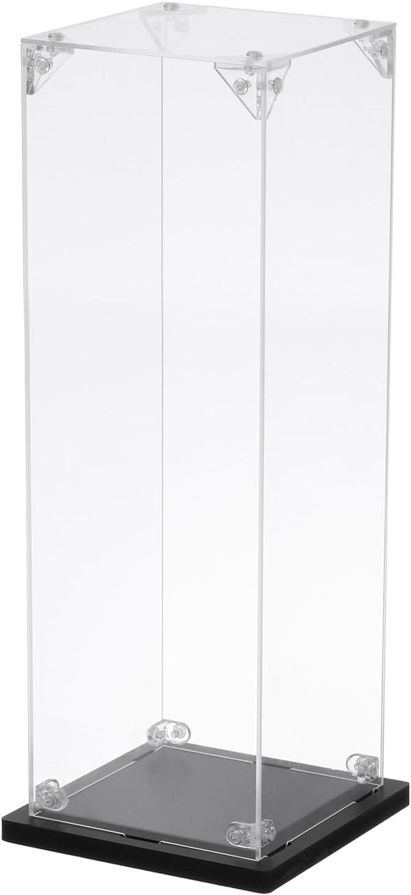 MECCANIXITY Acrylic Display Case - 4''x4''x12'' Clear Dustproof Display Box for Collectibles Action Figures