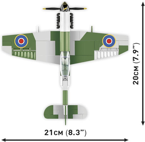 Set, 152 COBI Historical Collection WWII Spitfire Mk. XVI Bubbletop Aircraft Building Pieces