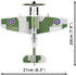 Set, 152 COBI Historical Collection WWII Spitfire Mk. XVI Bubbletop Aircraft Building Pieces