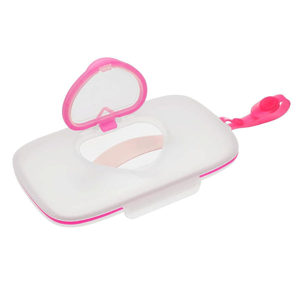 JWTIFOA Wipes Dispenser Portable Wipes Container, Travel Wipes Case, Reusable Wipe Holder for