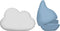 Ubbi Muted Color Cloud and Droplet Silicone Bath Squeeze Toys - Fun Bath Time Toys for Toddlers
