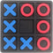 Tic Tac Toe Board Game, Classic Family Game, Children's Plastic Tic Tac Toe Game, Board Size 15 x 15 cm