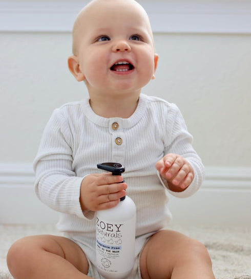 9.65 oz Absolutely Natural Zoey Naturals Fragrance-Free Head to Toe Baby & Toddler Wash Tear-Free Body Wash and Shampoo