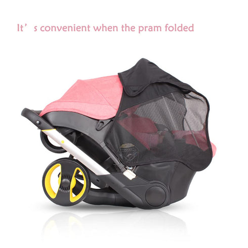 Stroller Sun Shade for Doona Stroller and Baby Car seat, UV Protection Sun Cover for Baby Pushchairs Strollers Functional Sun Protection Shade and Sleep Aid for Infant Buggy Carrycot