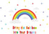 Bamsod Rainbow Wall Sticker, Kids Wall Decal Art for Girls Bedroom Nursery Home Decor, 16.5x32.6 inch