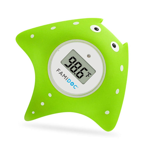 Baby Bath Thermometer with Room Thermometer - Famidoc FDTH-V0-22 New Upgraded Sensor