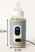 Generic Travel Baby Bottle Warmer with USB Digital Display, Adjustable Heating, Insulated Portable Sleeve for Warming