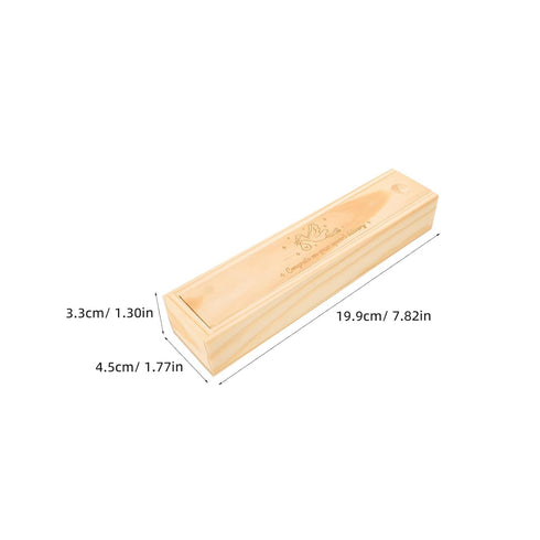 HONITANO Pregnancy Test Box for Announcement: Pregnancy Announcement Surprise Ideas - Wooden Baby Reveal Test Holder