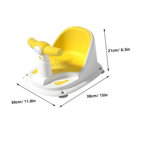 Setup Bath Seat Antislip Bathtub Chair for Newborns Safe Stable Support Construction Easy Bathing Aid