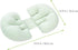U-Shaped Pregnancy Pillow for Lumbar Support Multi-Functional Waist Pad Soft Fabric for Pregnant Women Supports Belly