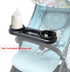3-in-1 Universal Stroller Snack Tray with Dual Cup Holders, Sturdy Bar Attachment Compatible with Uppababy, Nuna