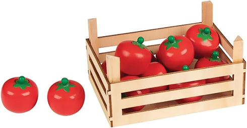Goki Tomatoes in Vegetable Crate Toy