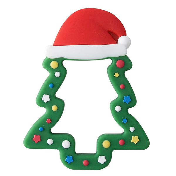 Jimibaby Silicone Teether - Christmas Teething Toy for Baby Boys & Girls, Perfect