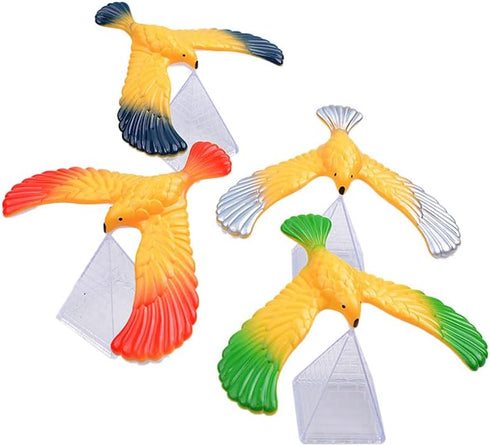 4PCS Balance Bird Gravity Toy with Pyramid Combination, Physics Toy for Science Lovers of All Ages