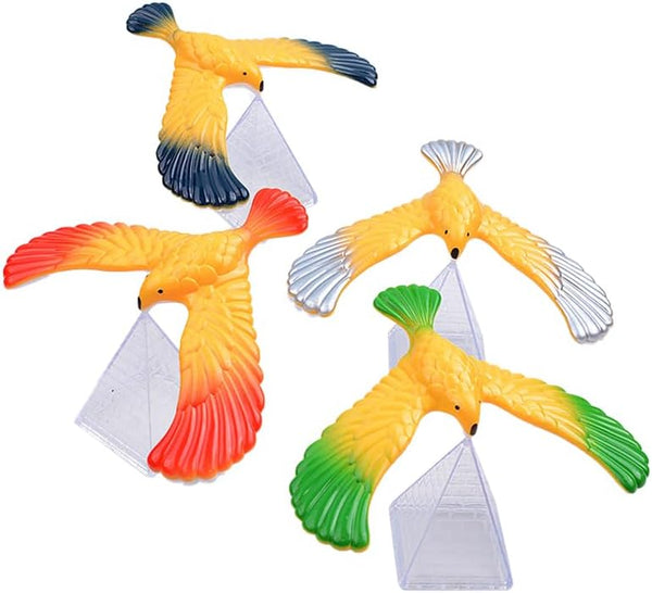 4PCS Balance Bird Gravity Toy with Pyramid Combination, Physics Toy for Science Lovers of All Ages